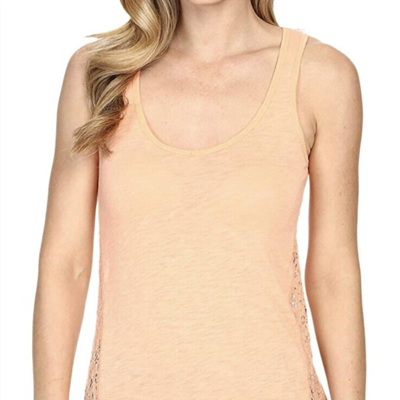 Shop Pj Salvage Lace Trim Tank Top In Yellow
