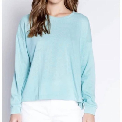 Shop Pj Salvage Night & Day Long Sleeve Top In Blue