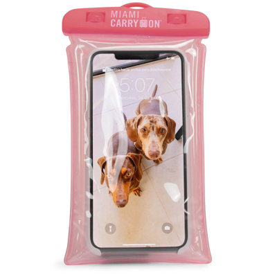 Shop Miami Carryon Ipx8 Floating Waterproof Phone Bag In Pink