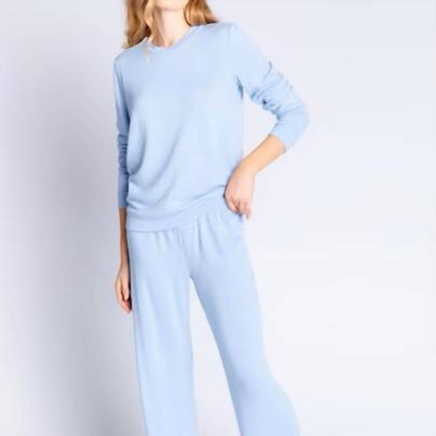 Shop Pj Salvage Reloved Lounge Top And Pants In Blue