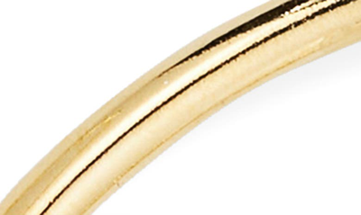 Shop Marine Serre Moon Hoop Earrings In Gold