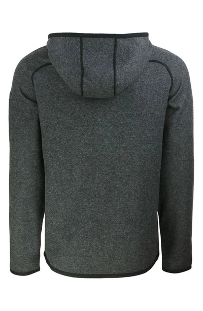 Shop Cutter & Buck Mainsail Knit Hoodie In Charcoal Heather