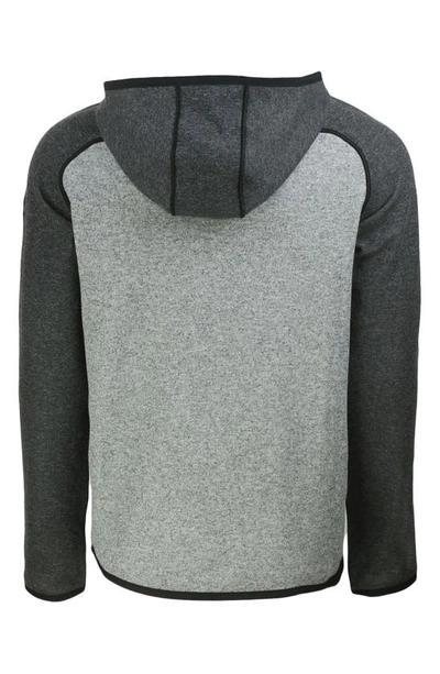 Cutter & Buck Mainsail Knit Hoodie In Polished Heather/charcoal