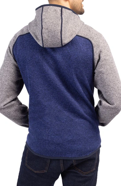Cutter & Buck Mainsail Full Zip Hooded Mens Jacket In Blue