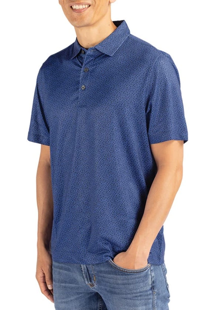 Shop Cutter & Buck Pebble Recycled Polyester Jersey Polo In Navy Blue