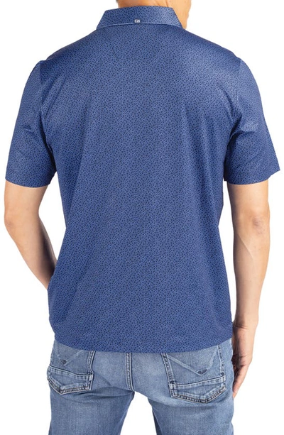 Shop Cutter & Buck Pebble Recycled Polyester Jersey Polo In Navy Blue