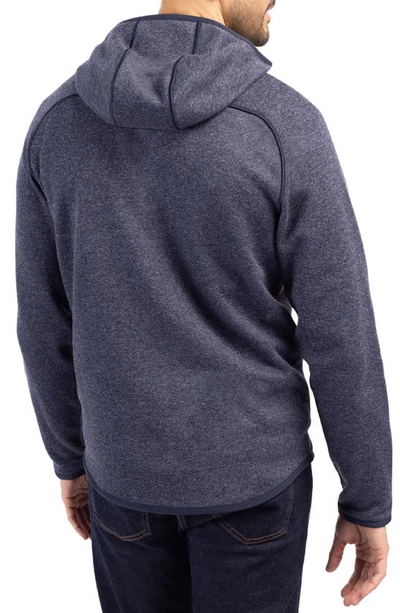 Shop Cutter & Buck Mainsail Knit Hoodie In Liberty Navy Heather