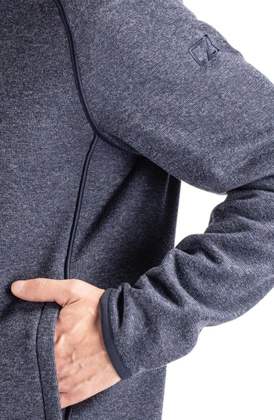 Cutter & Buck Mainsail Knit Hoodie In Liberty Navy Heather
