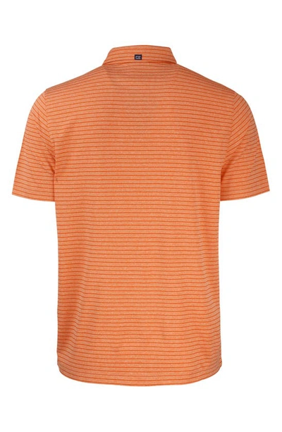 Cutter & Buck Forge Recycled Polyester Polo In College Orange Heather
