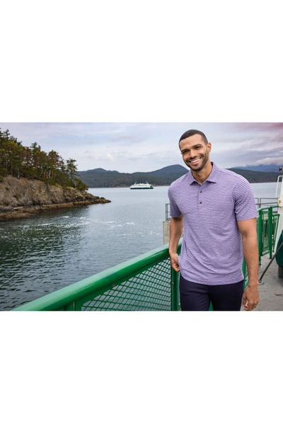 Cutter & Buck Forge Recycled Polyester Polo In College Purple Heather
