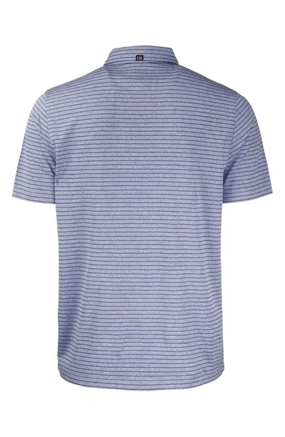 Cutter & Buck Forge Recycled Polyester Polo In Navy Blue Heather