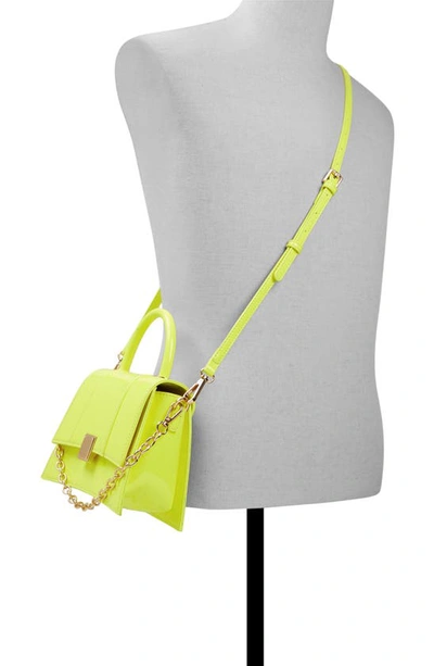 Shop Aldo Kindraax Faux Leather Crossbody Bag In Bright Yellow