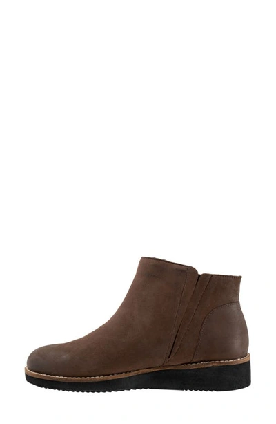 Shop Softwalk Wesley Bootie In Dark Brown Nubuck