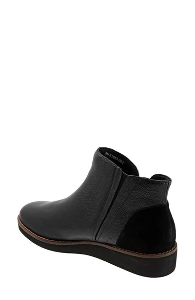 Softwalk Wesley Bootie In Black Leather