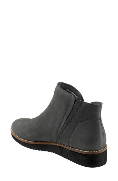 Softwalk Wesley Bootie In Smoke Nubuck