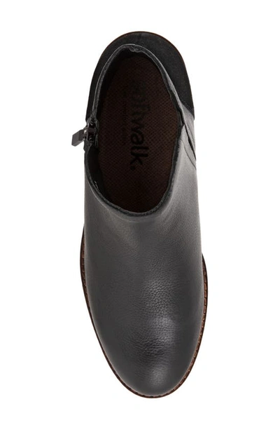 Softwalk Wesley Bootie In Black Leather