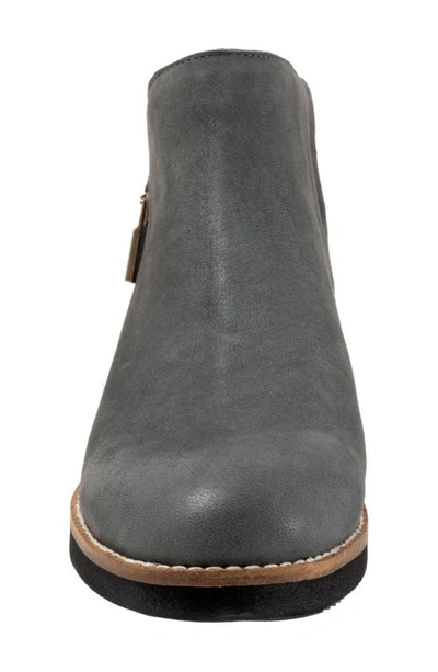 Softwalk Wesley Bootie In Smoke Nubuck