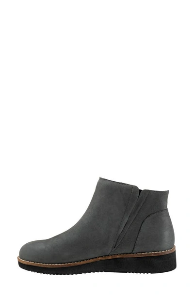 Softwalk Wesley Bootie In Smoke Nubuck