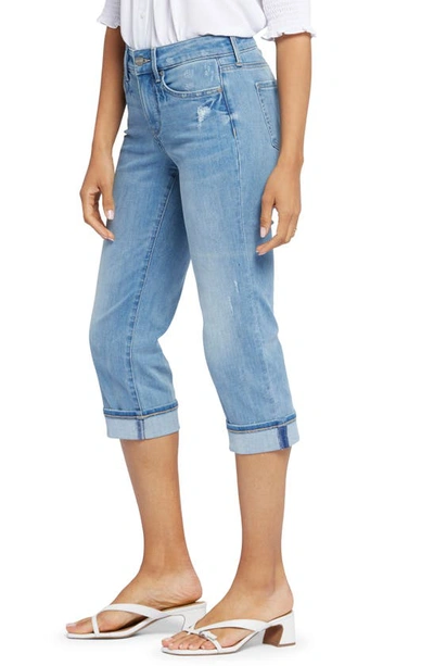 Shop Nydj Marilyn Cool Embrace Straight Crop Jeans In Lakefront