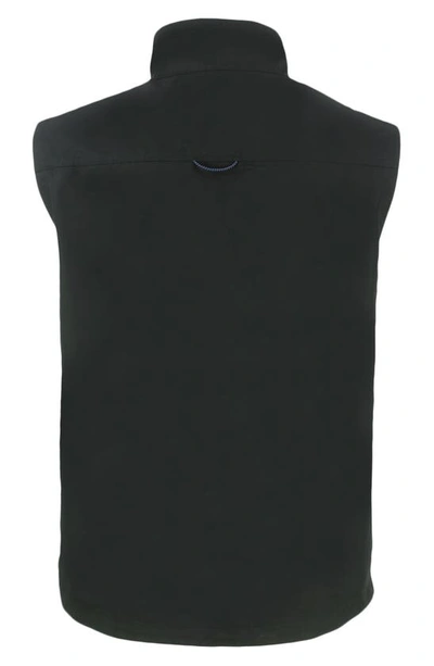 Shop Cutter & Buck Charter Water & Wind Resistant Packable Recycled Polyester Vest In Black