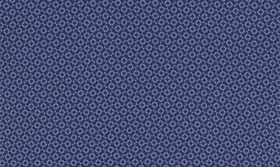 Cutter & Buck Geo Pattern Performance Recycled Polyester Blend Polo In Navy Blue