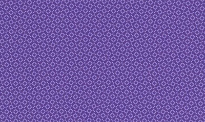 Cutter & Buck Geo Pattern Performance Recycled Polyester Blend Polo In College Purple