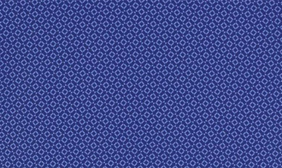 Cutter & Buck Geo Pattern Performance Recycled Polyester Blend Polo In Tour Blue