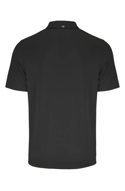 Cutter & Buck Solid Performance Recycled Polyester Polo In Black