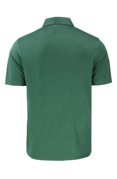 Cutter & Buck Solid Performance Recycled Polyester Polo In Dark Hunter Heather