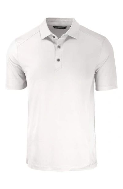 Shop Cutter & Buck Solid Performance Recycled Polyester Polo In White