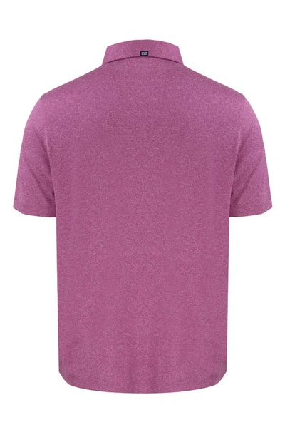 Cutter & Buck Solid Performance Recycled Polyester Polo In Gelato Heather