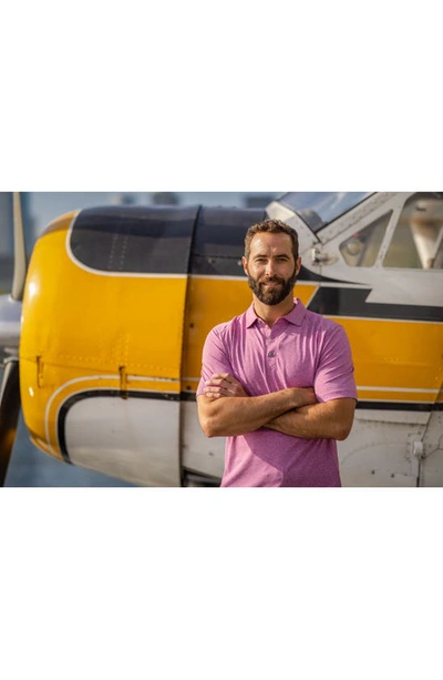 Cutter & Buck Solid Performance Recycled Polyester Polo In Gelato Heather