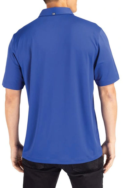 Cutter & Buck Solid Performance Recycled Polyester Polo In Tour Blue