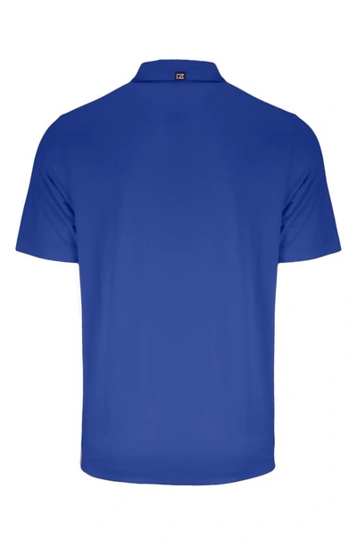 Cutter & Buck Solid Performance Recycled Polyester Polo In Tour Blue