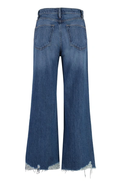 Shop Frame The Relaxed Straight Jeans In Denim