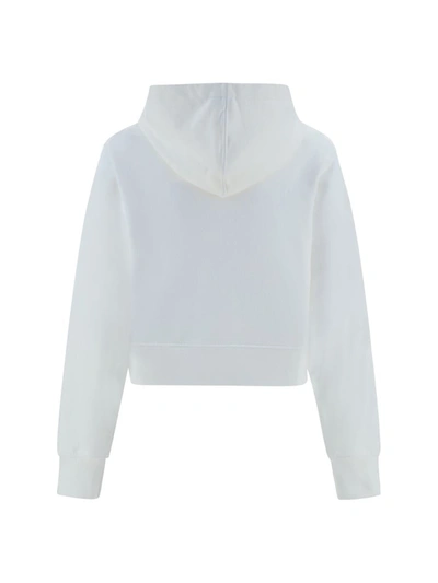 Shop Palm Angels Sweatshirts In Off White