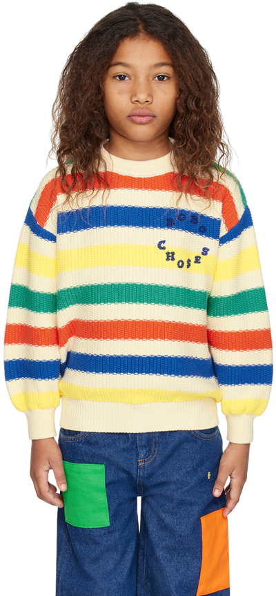 Shop Bobo Choses Kids Multicolor Striped Sweater