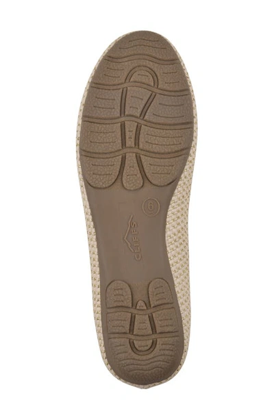 Cliffs By White Mountain Glowing Bit Loafer In Gold/ Ivory/ Raffia