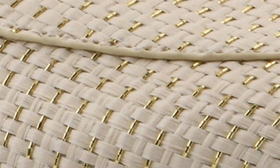 Cliffs By White Mountain Glowing Bit Loafer In Gold/ Ivory/ Raffia