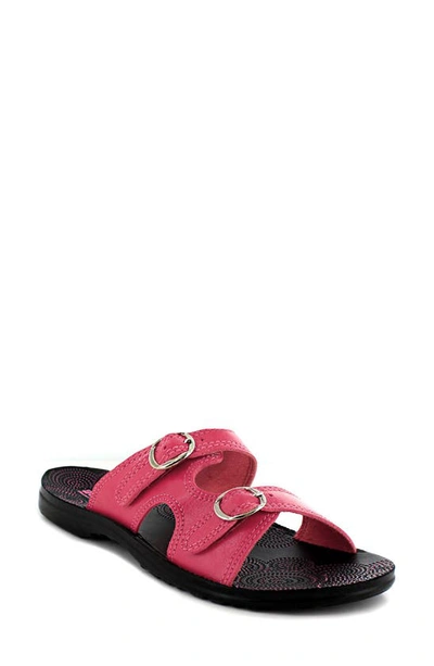 Shop Aerosoft Zeph Dual Strap Slide Sandal In Pink