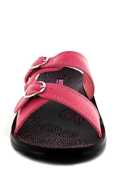 Shop Aerosoft Zeph Dual Strap Slide Sandal In Pink