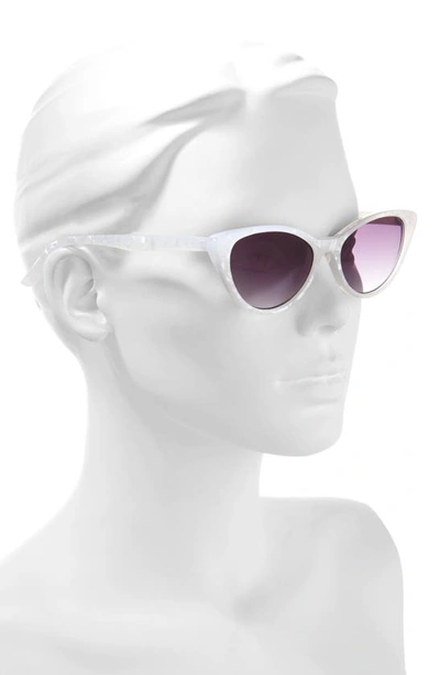 Bp. Cat Eye Sunglasses In White