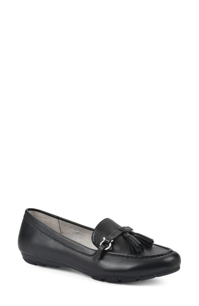 Shop Cliffs By White Mountain Gush Tassel Loafer In Black/ Smooth