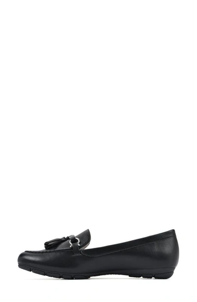 Shop Cliffs By White Mountain Gush Tassel Loafer In Black/ Smooth
