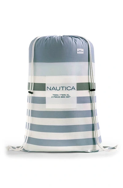 Shop Nautica Lansier Open Medium Grey Duvet Set