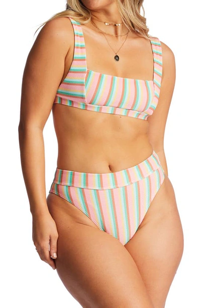 Shop Billabong Island Glow Tanlines Maui Rider Bikini Bottoms In Multi