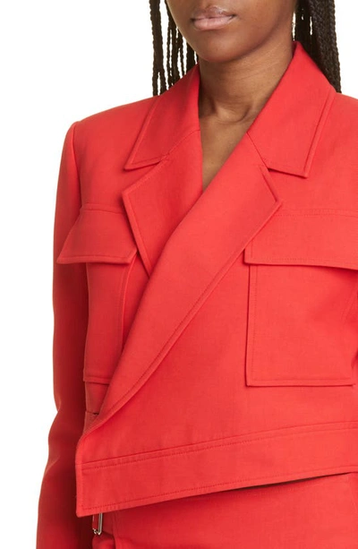 Shop A.l.c Reeve Asymmetric Jacket In Ruby