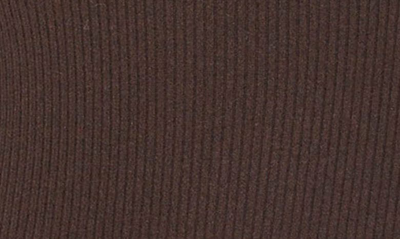 Shop Frame Rib Long Sleeve Cashmere Blend Sweater Dress In Espresso
