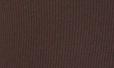Frame Rib Long Sleeve Cashmere Blend Sweater Dress In Espresso