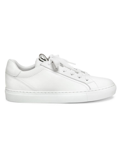 Shop Brunello Cucinelli Women's Leather Low-top Sneakers In White